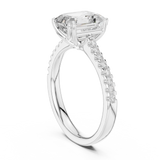 Gold Ring DDLR-744, White Gold, view 1