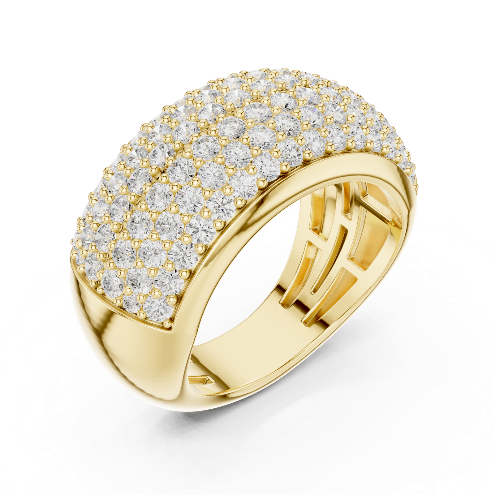 Gold Ring DDLR-316, Yellow Gold, view 2
