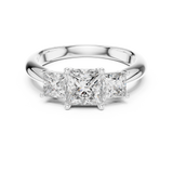 Gold Ring DDLR-044, White Gold, view 4