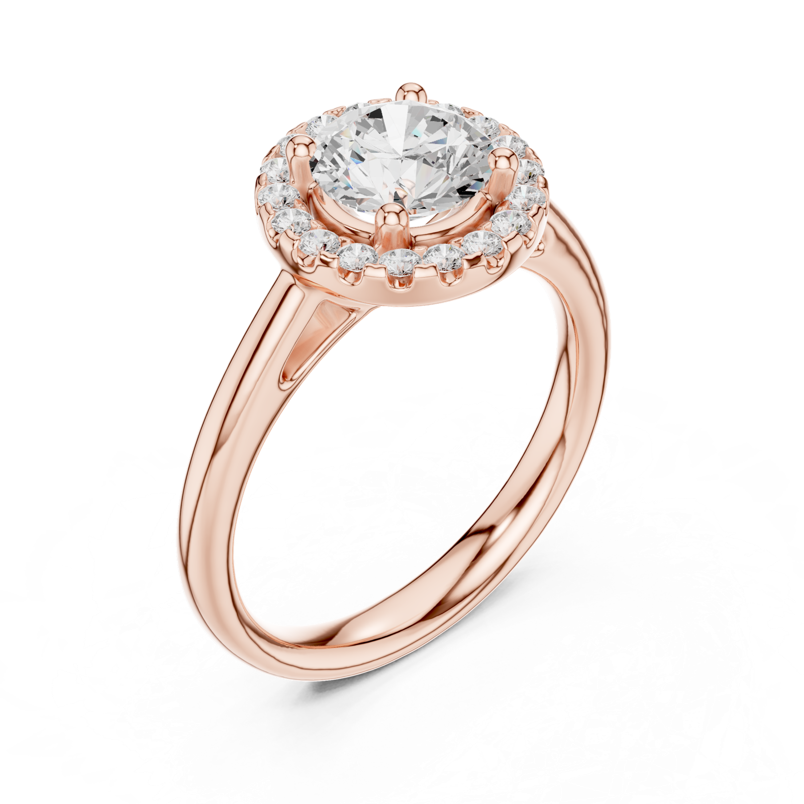 Gold Ring DDLR-632, Rose Gold, view 2