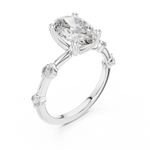 Gold Ring DDLR-056, White Gold, view 2