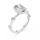 Gold Ring DDLR-056, White Gold, view 2