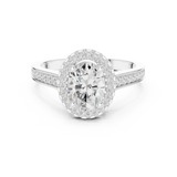 Gold Ring DDLR-417, White Gold, view 4