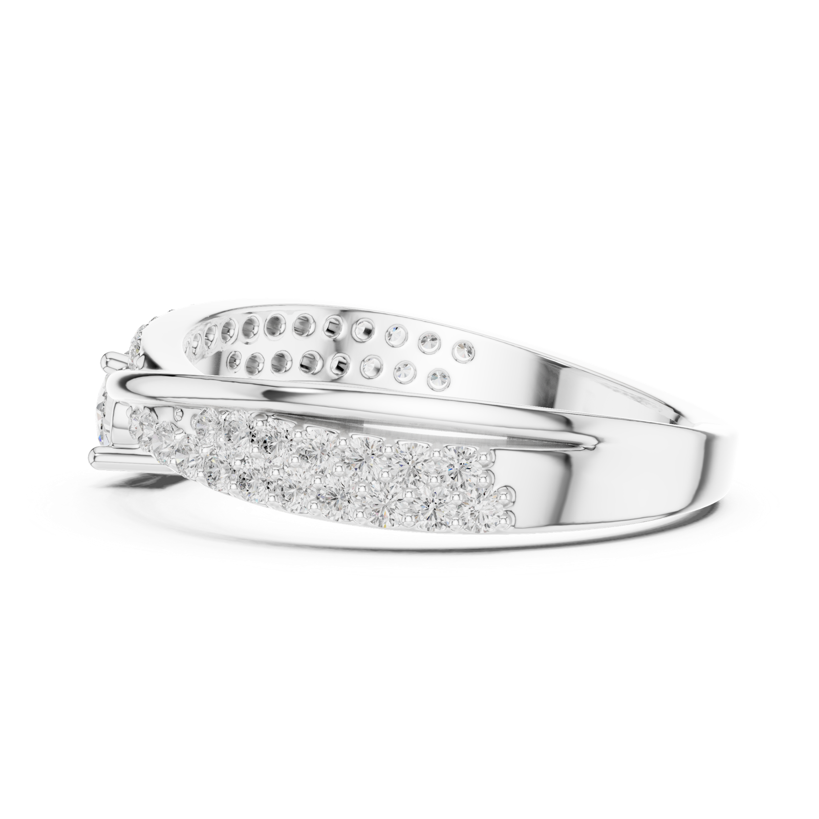 Gold Ring SBWR(1), White Gold, view 3