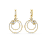 Gold Earrings L03-22, Yellow Gold, view 4