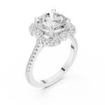Gold Ring DDLR-331, White Gold, view 2