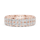 Gold Ring DDLR-714, Rose Gold, view 3