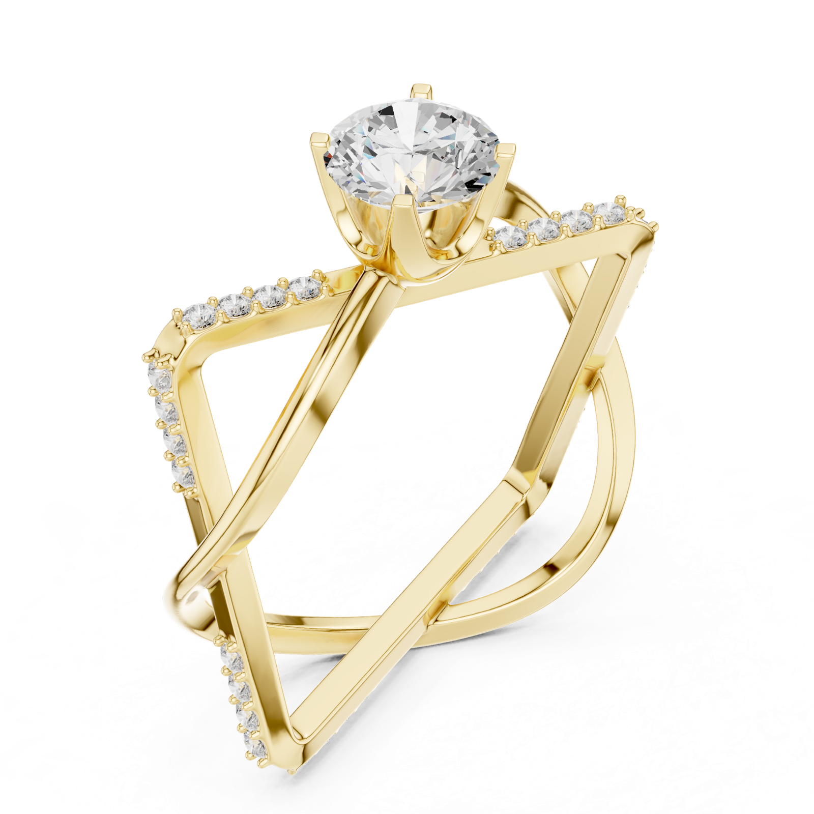 Gold Ring SBWR(50), Yellow Gold, view 2