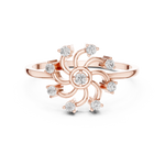 Gold Ring DDLR-635, Rose Gold, view 4