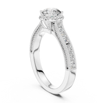 Gold Ring LR-0206, White Gold, view 1