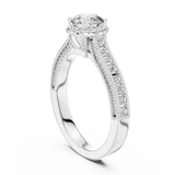 Gold Ring LR-0206, White Gold, view 1