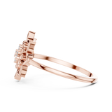 Gold Ring DR-6278, Rose Gold, view 3