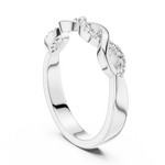 Gold Ring 12-10005@L, White Gold, view 1