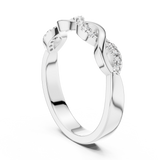 Gold Ring 12-10005@L, White Gold, view 1