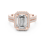 Gold Ring DDLR-341, Rose Gold, view 4