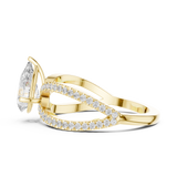 Gold Ring DDLR-1092, Yellow Gold, view 3