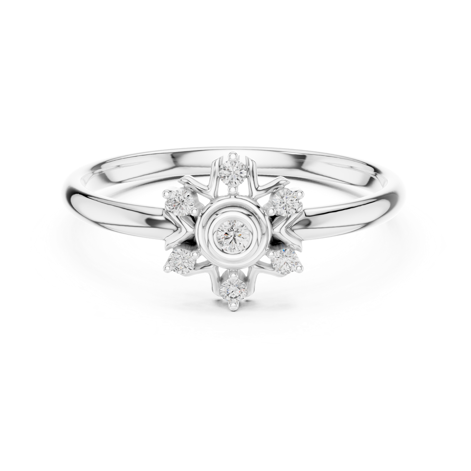 Gold Ring 1 (406), White Gold, view 4