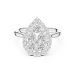 Gold Ring DDLR-785, White Gold, view 4