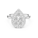 Gold Ring DDLR-785, White Gold, view 4