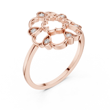 Gold Ring DR-6200, Rose Gold, view 2