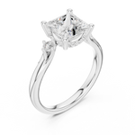 Gold Ring DDLR-973, White Gold, view 2