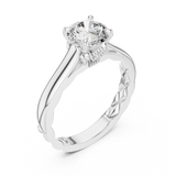 Gold Ring LR-0044, White Gold, view 2