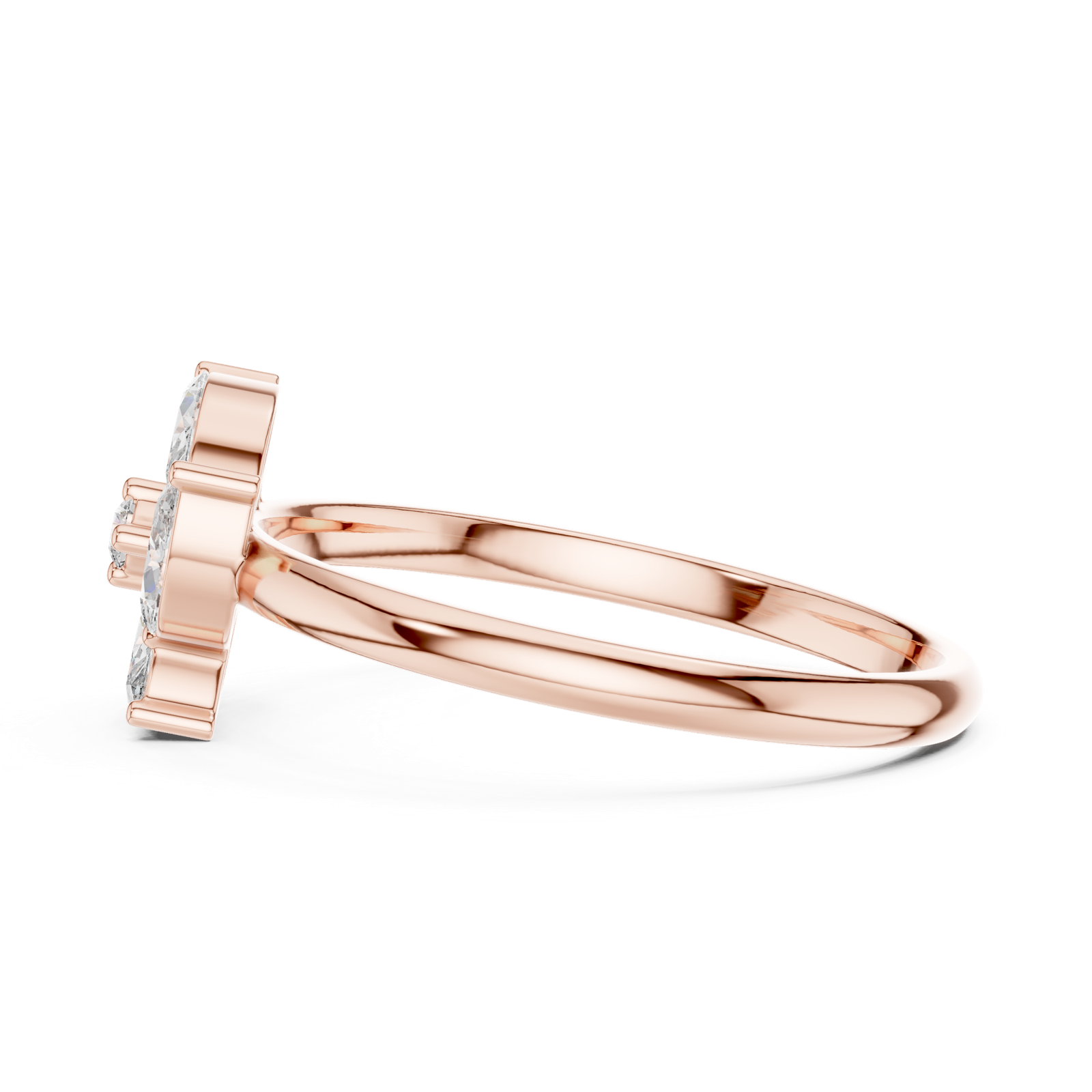 Gold Ring 1 (265), Rose Gold, view 3