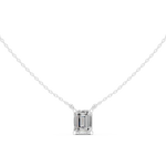 Gold Jewelry DDPO-001, Emerald center stone, White Gold, view 4
