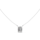 Gold Jewelry DDPO-001, Emerald center stone, White Gold, view 4