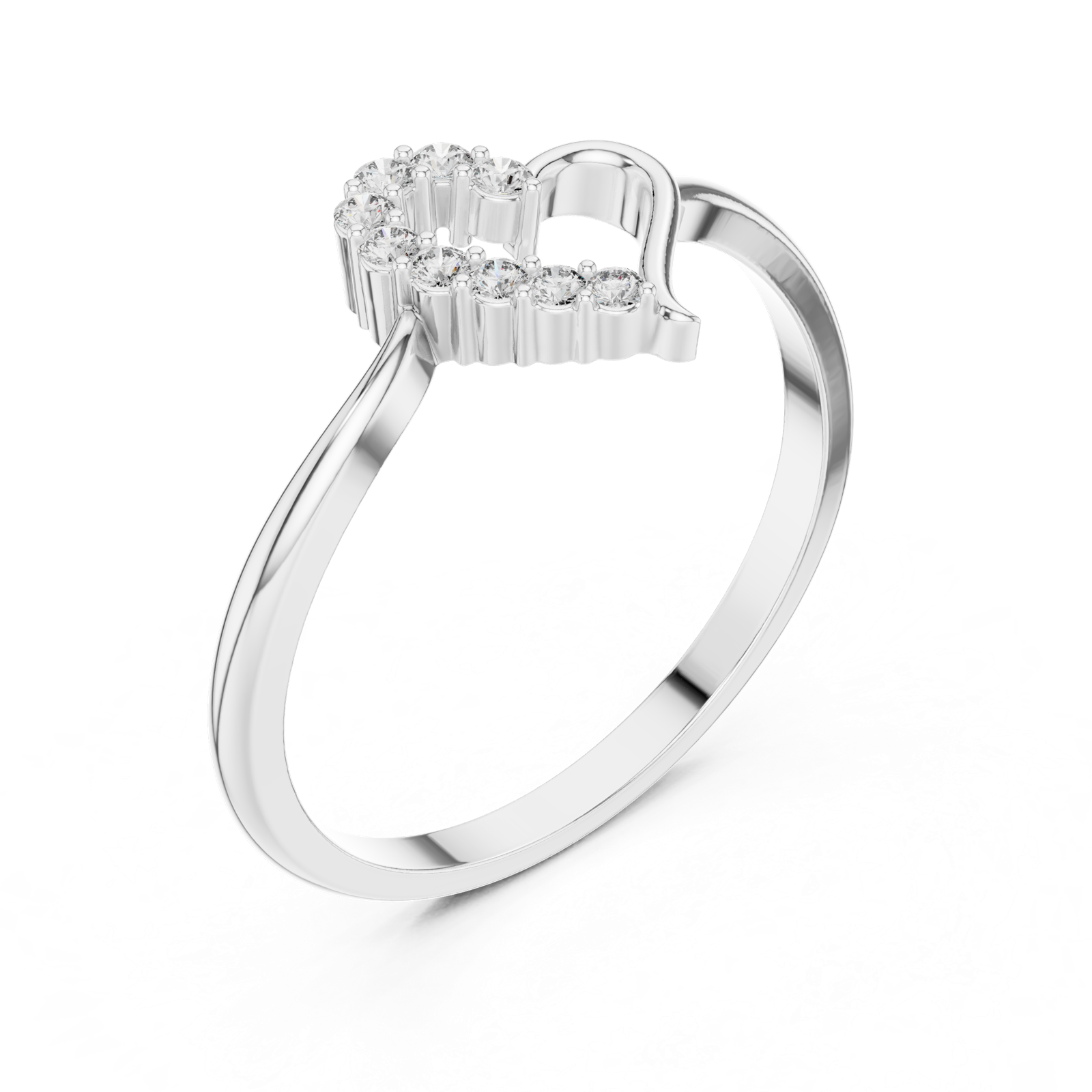 Gold Ring 1 (177), White Gold, view 2