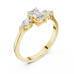 Gold Ring HLR-68, Yellow Gold, view 2