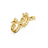 Gold Earrings AOMER105111, Yellow Gold, view 2