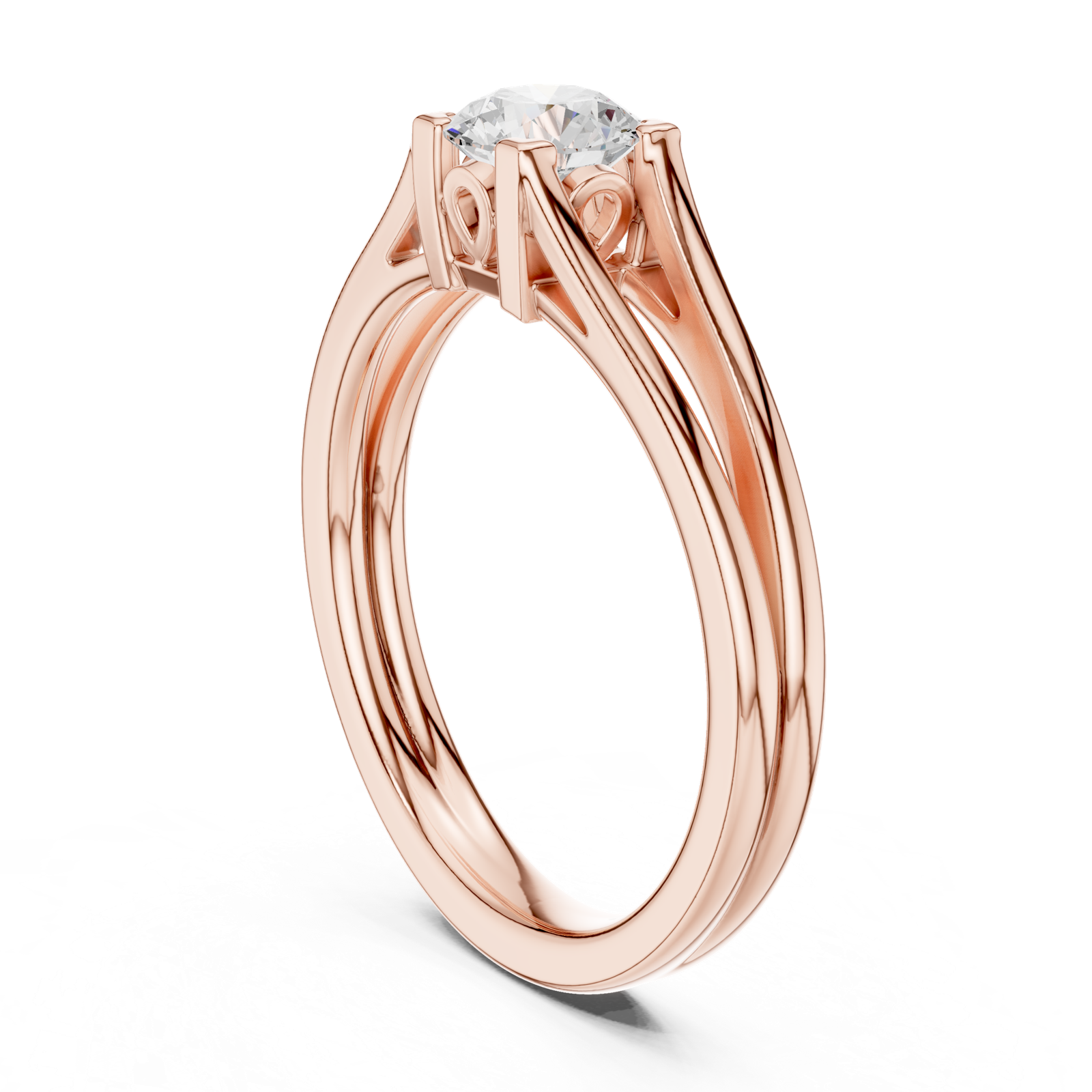 Gold Ring DDLR-545, Rose Gold