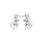 Gold Earrings Avber-97, White Gold