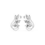 Gold Earrings Avber-97, White Gold