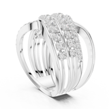Gold Ring DDLR-820, White Gold, view 1