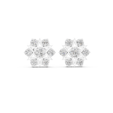 Gold Earrings AGDER-308, White Gold