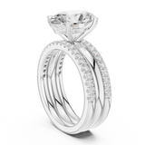 Gold Ring DDLR-948, White Gold, view 1