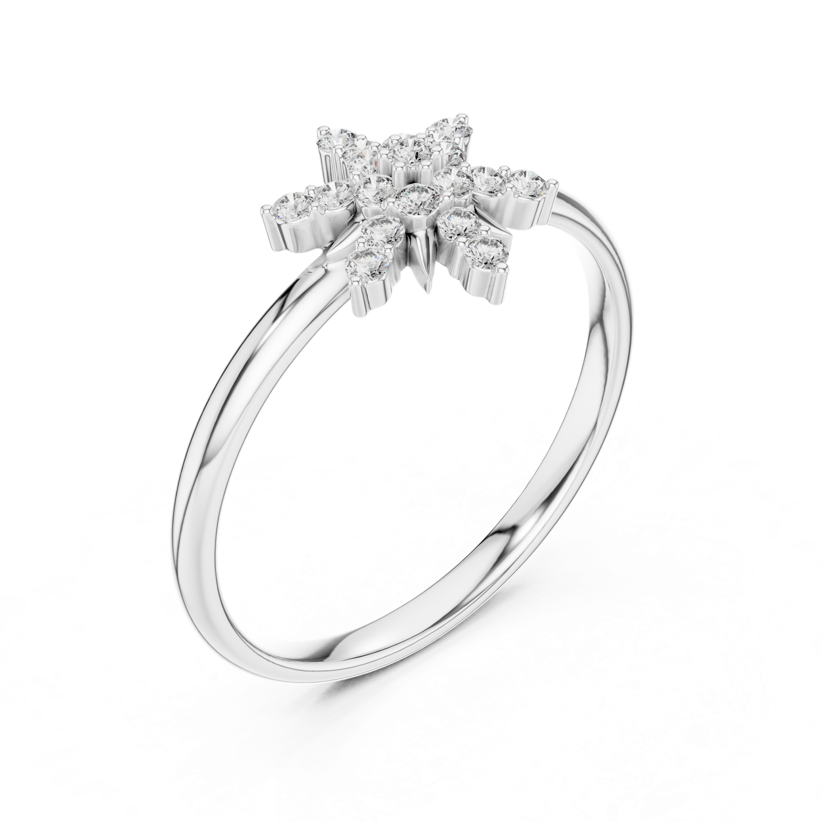 Gold Ring 1 (410), White Gold, view 2