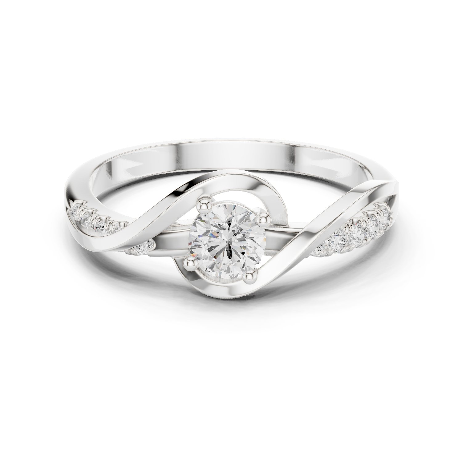 Gold Ring DDLR-836, White Gold