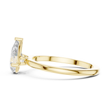 Gold Ring DDLR-1080, Yellow Gold, view 3