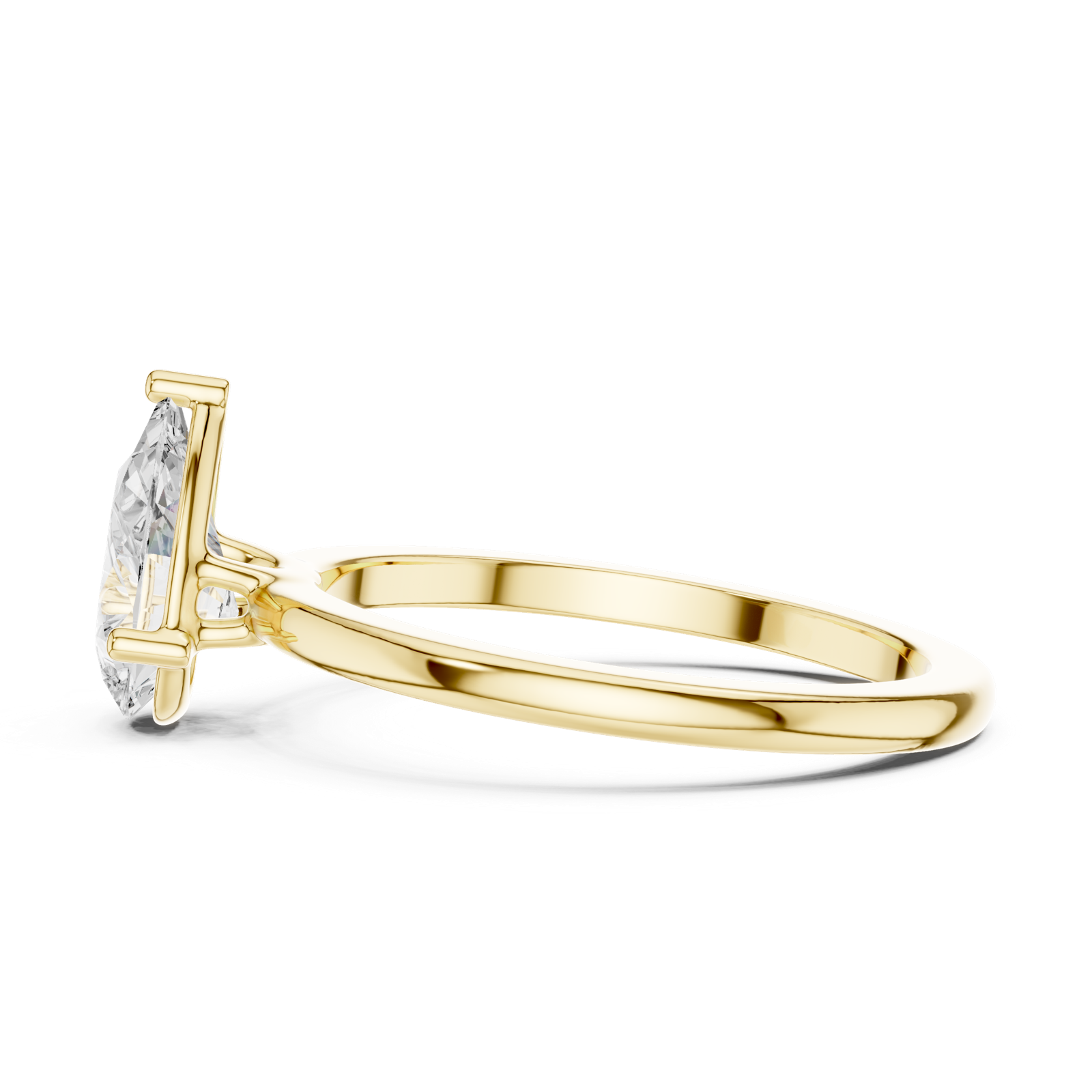 Gold Ring DDLR-1080, Yellow Gold, view 3
