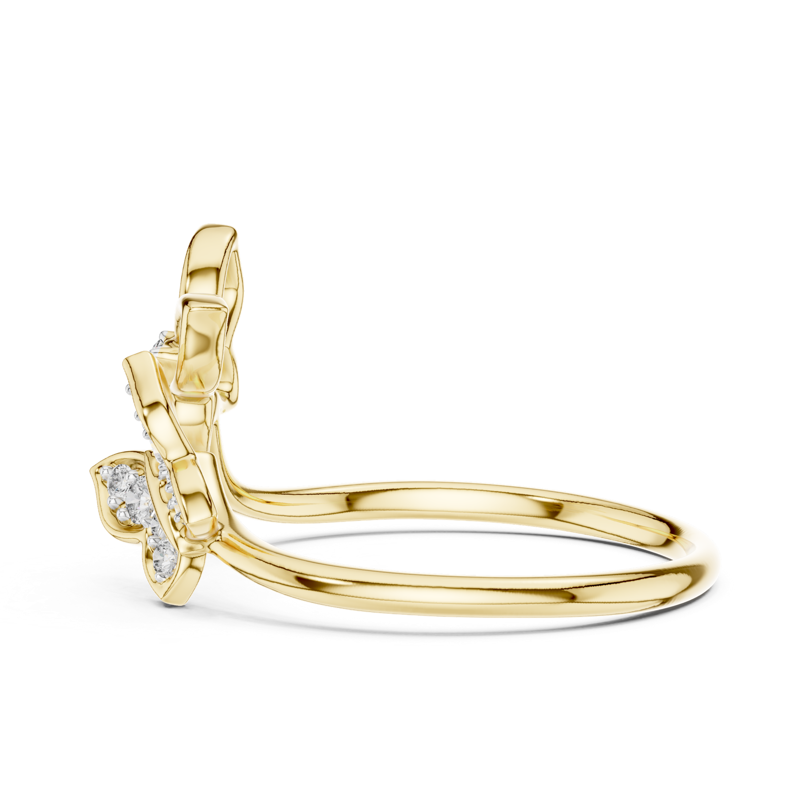 Gold Ring 12-10048@L, Yellow Gold, view 3