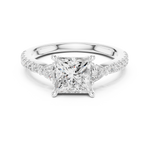 Gold Ring DDLR-861, White Gold, view 4