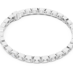 14K Solid Gold Lab Diamond Bracelet, White Gold, view 2