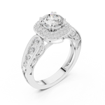 Gold Ring DDLR-776, White Gold, view 2