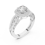 Gold Ring DDLR-776, White Gold, view 2