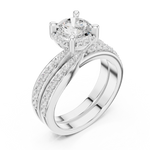 Gold Ring DDLR-294, White Gold, view 2