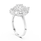 Gold Ring DDLR-822, White Gold, view 1