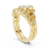 Gold Ring DDLR-290, Yellow Gold, view 1